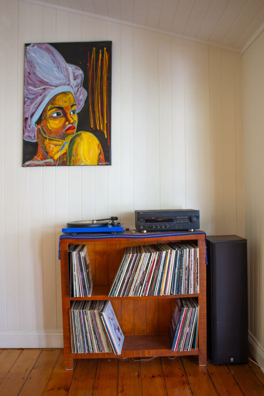 Afro-Brazillian Woman in White Headwrap